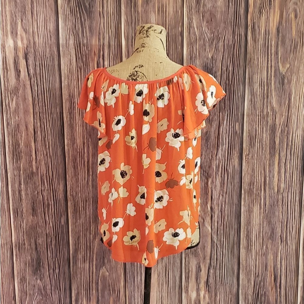 3 for $25 Philosophy Floral Top, Sz XS - Picture 3 of 7